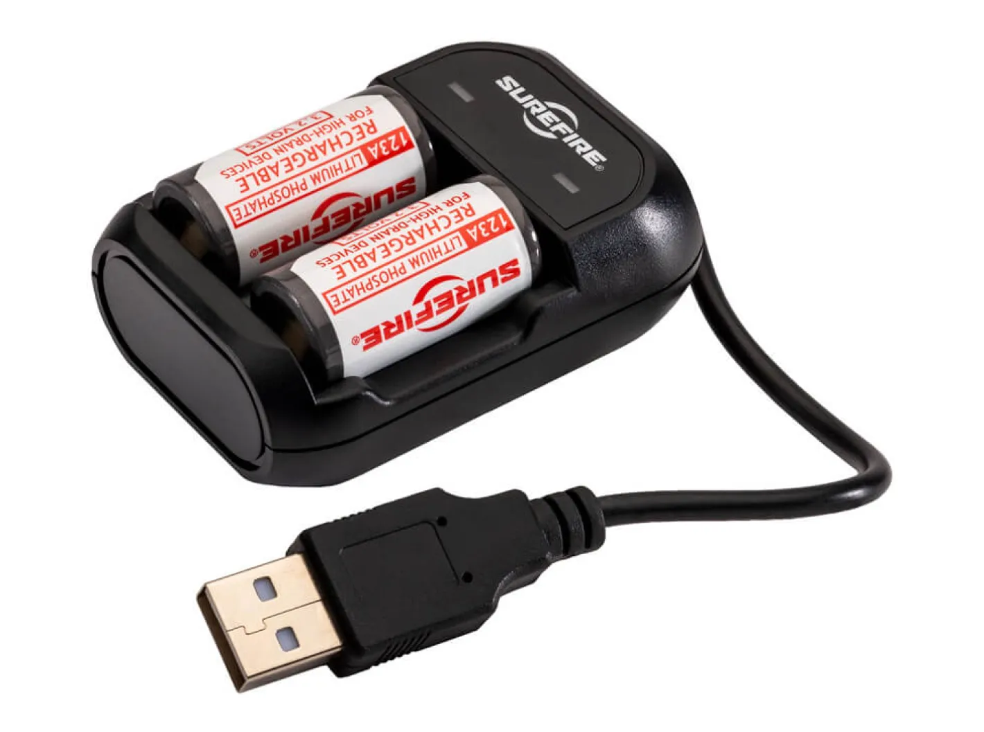 SureFire Akku-Set 123A mit Ladegerät Rot Sale