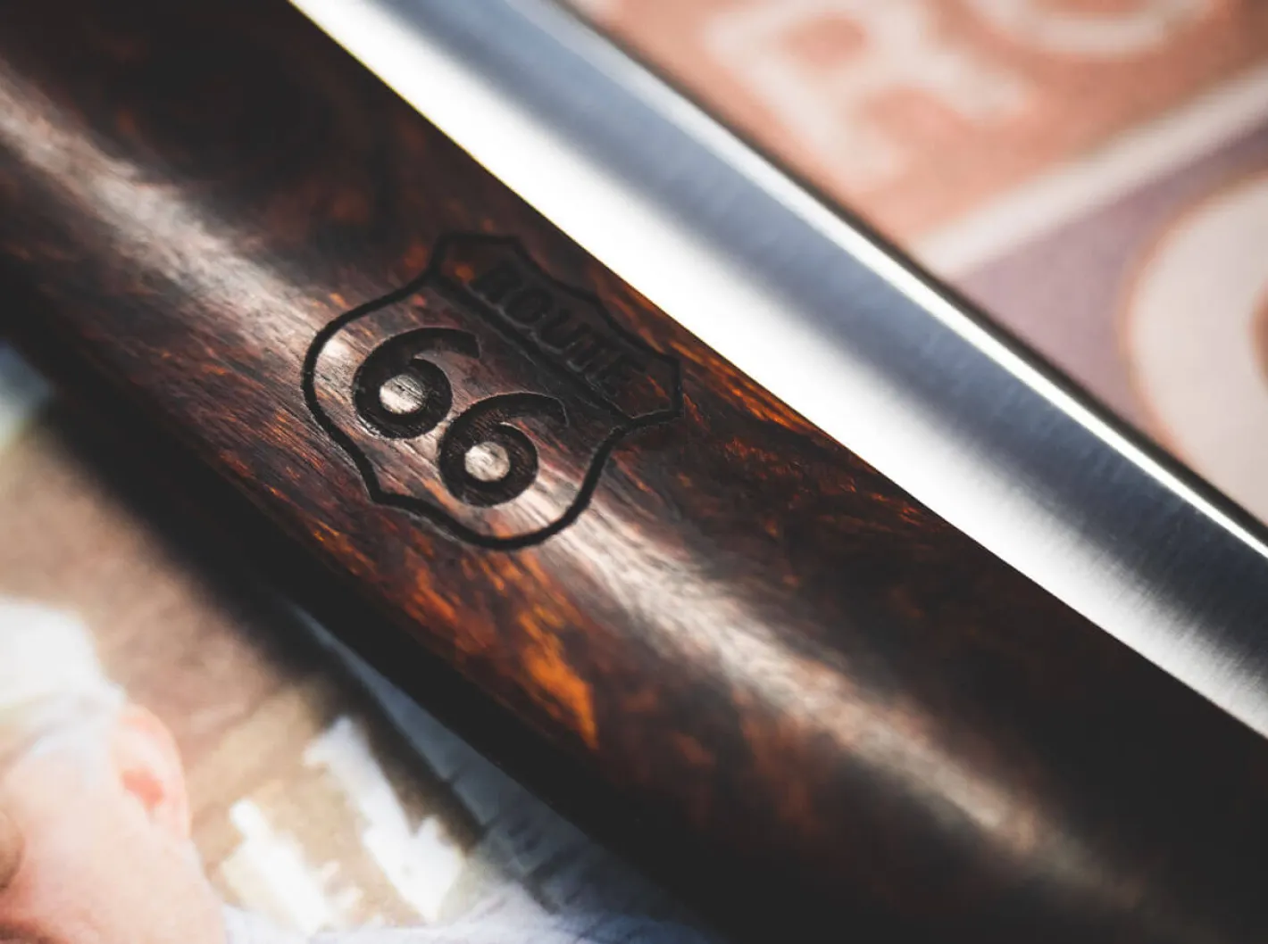 Böker Manufaktur Solingen Angel Delgadillo Route 66 Braun New