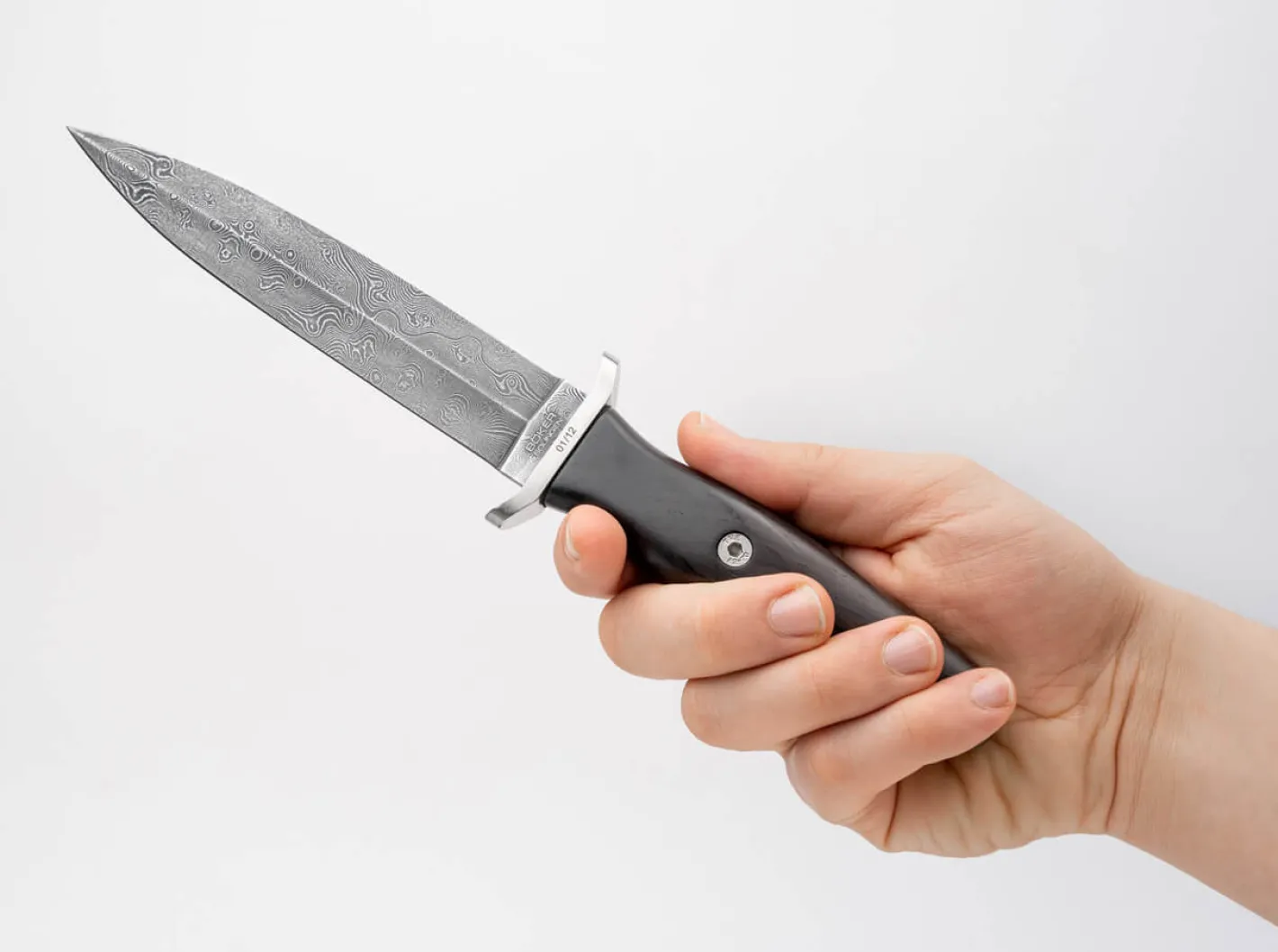 Böker Manufaktur Solingen Applegate Dampfmaschinen-Damast Grenadill Braun Clearance