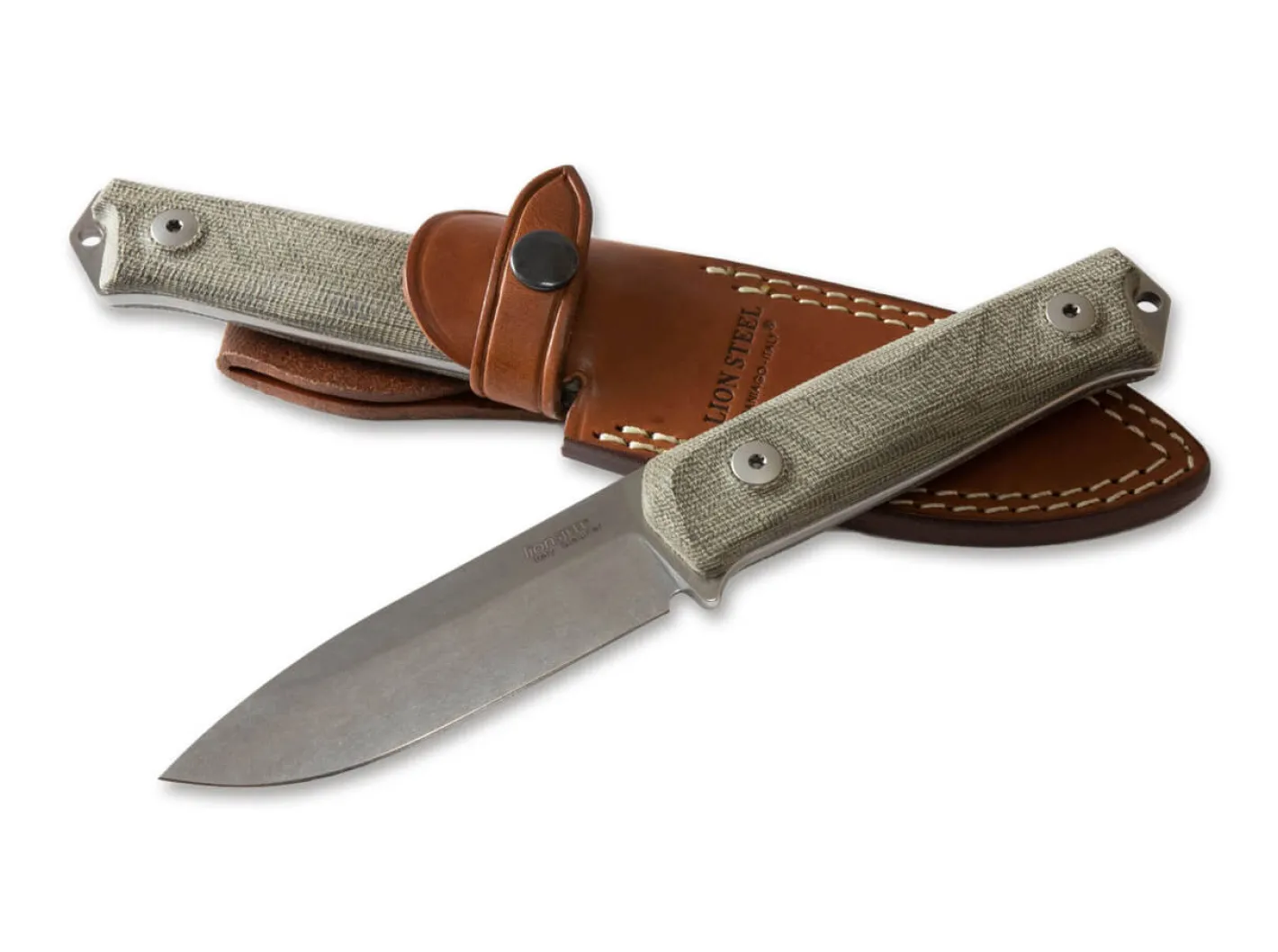 LionSteel B41 Bushcraft Micarta Green Grün New