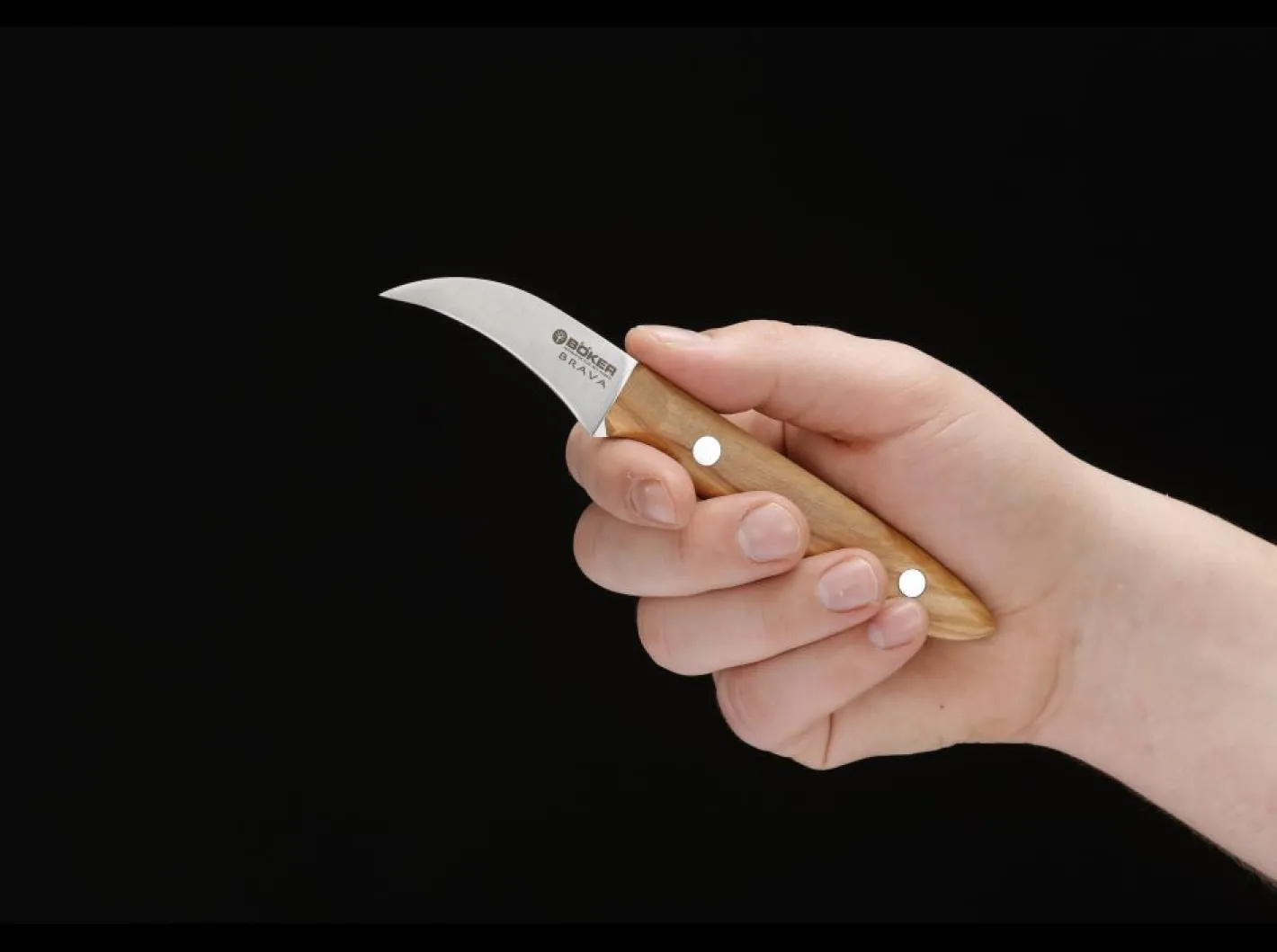 Böker Manufaktur Solingen Brava Schälmesser Braun New