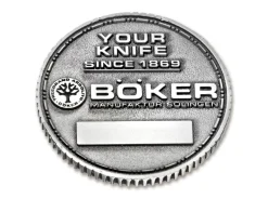 Böker Manufaktur Solingen Challenge Coin Grau Hot
