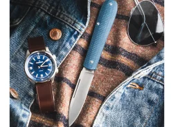 Böker Manufaktur Solingen Coffin Denim Micarta New