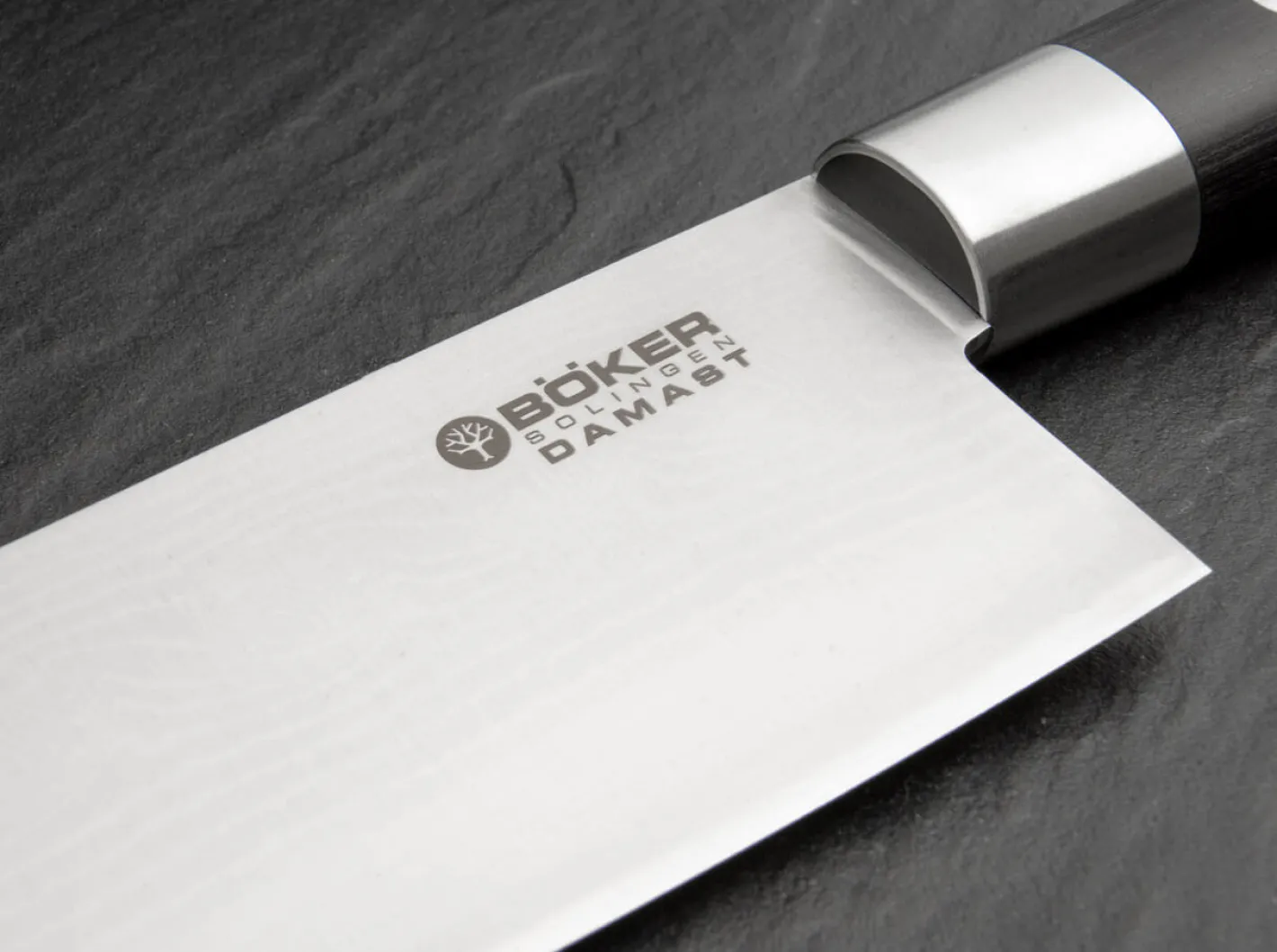 Böker Manufaktur Solingen Damast Black Chefmesser Groß Schwarz Sale