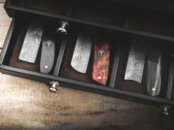 Böker Manufaktur Solingen Damast Horn Braun Best