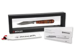 Böker Manufaktur Solingen Damast Jahresmesser 2020 Rot Best