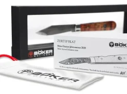 Böker Manufaktur Solingen Damast Jahresmesser 2020 Rot Best