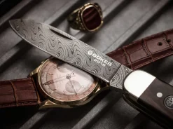 Böker Manufaktur Solingen Damast Jahresmesser 2018 Braun Online