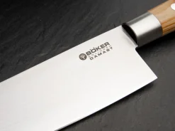Böker Manufaktur Solingen Damast Olive Chefmesser Groß Braun Online