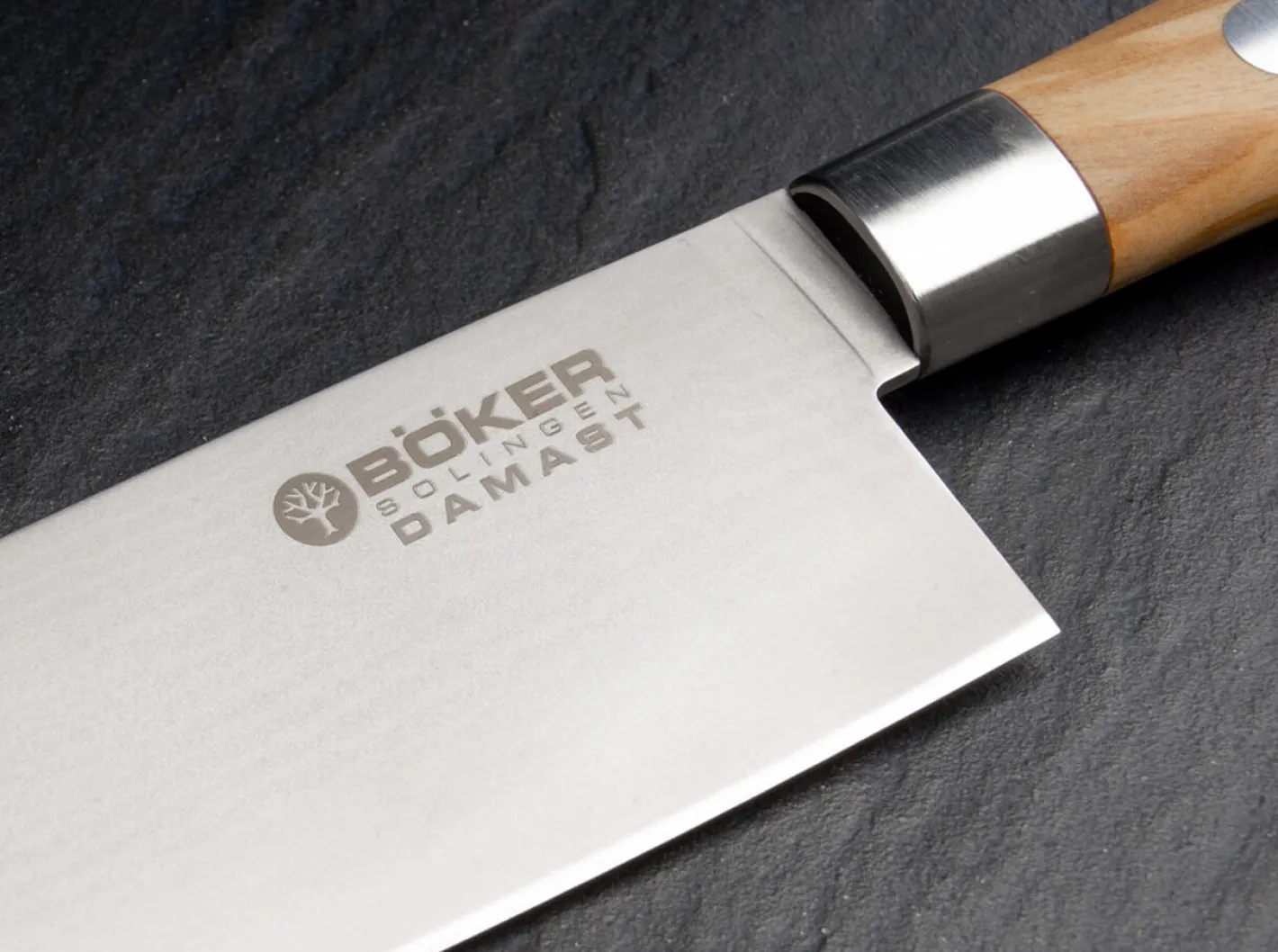 Böker Manufaktur Solingen Damast Olive Chefmesser Klein Braun Online