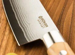 Böker Manufaktur Solingen Damast Olive Santoku Braun Sale