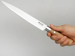 Böker Manufaktur Solingen Damast Olive Schinkenmesser Braun Outlet