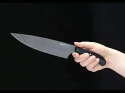 Böker Manufaktur Solingen Damast Pure Chefmesser Schwarz Hot