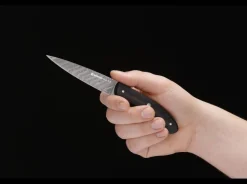 Böker Manufaktur Solingen Damast Pure Spickmesser Schwarz