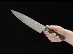 Böker Manufaktur Solingen Damast Superior Chefmesser Schwarz