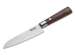 Böker Manufaktur Solingen Damast Walnuss Santoku Braun Clearance
