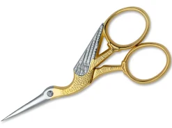Due Cigni Embroidery Scissors 2C 35/35 en Stork Gold