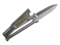 Reate EXO-M Green Micarta Double Edge Grün New