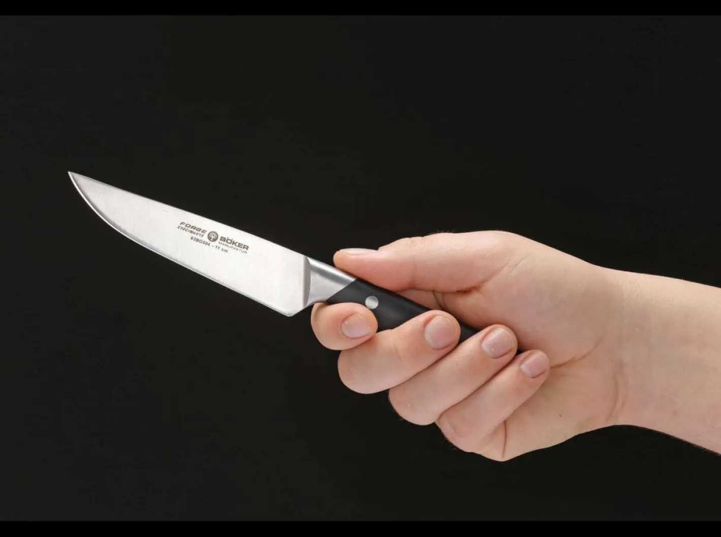 Böker Manufaktur Forge Universalmesser Schwarz New