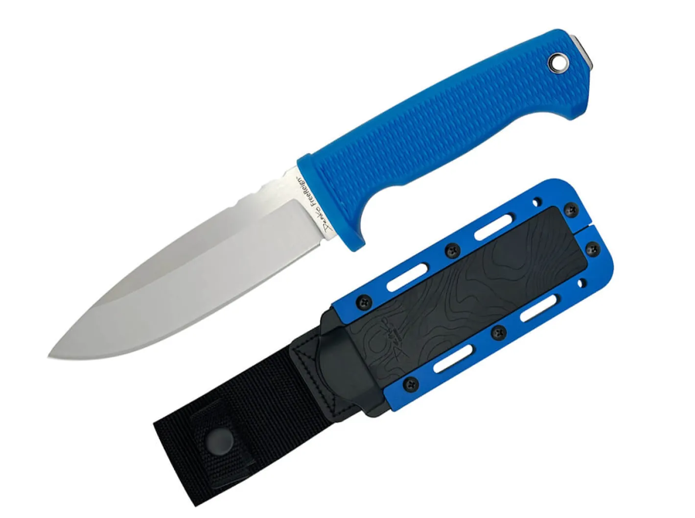 Demko Knives FreeReign Drop Point AUS10A Blue Blau Online