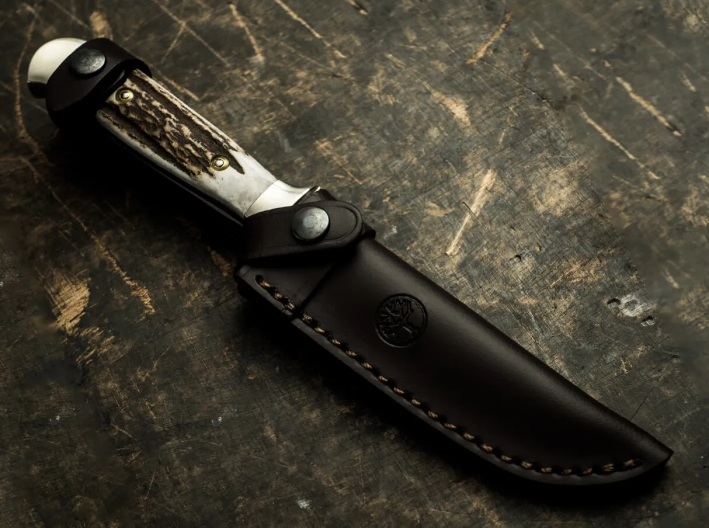 Böker Manufaktur Solingen Försternicker Hirschhorn Braun New