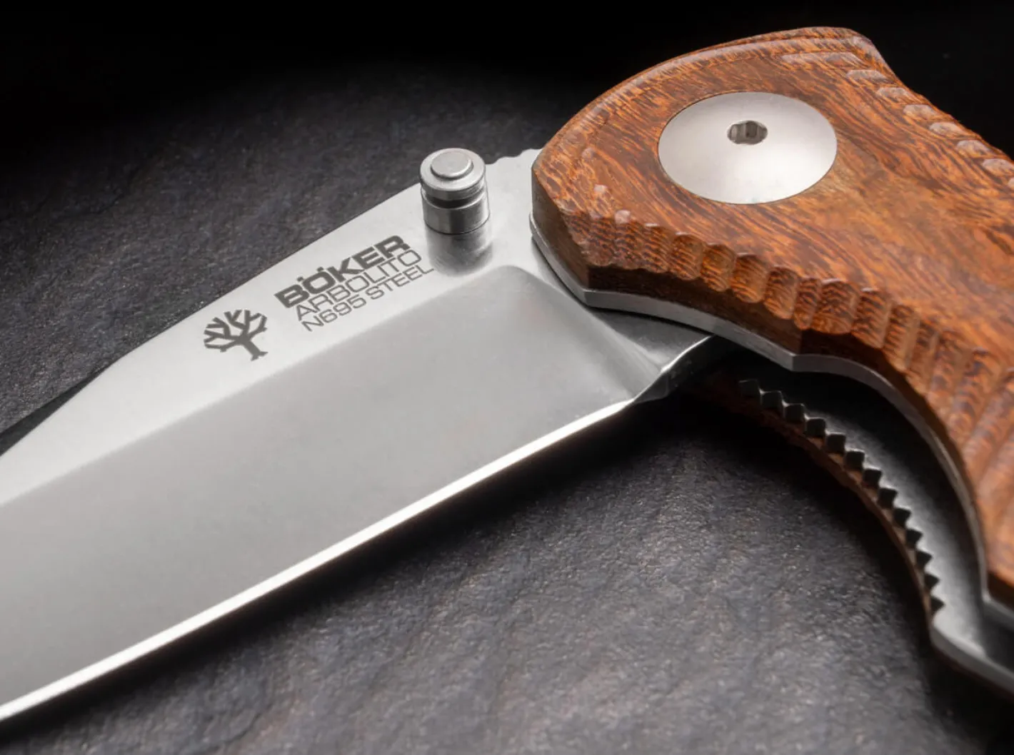 Böker Arbolito Gemini Guayacan Stud Braun Clearance