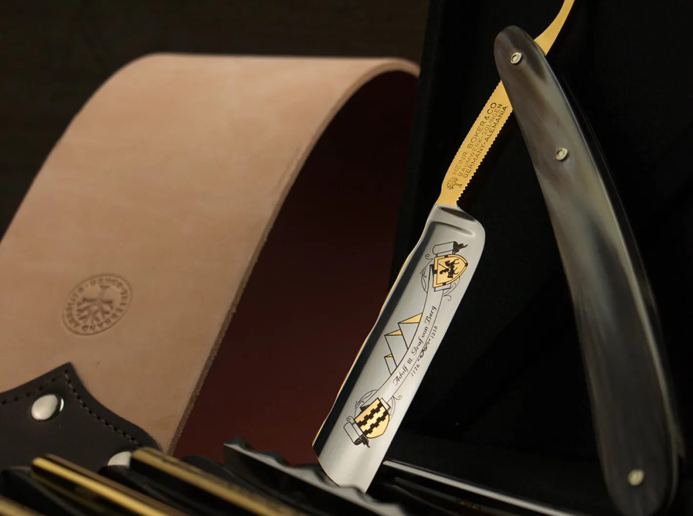 Böker Manufaktur Solingen Graf Adolf III. Braun New