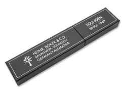 Böker Manufaktur Solingen Große historische Rasiermesserverpackung Schwarz Clearance