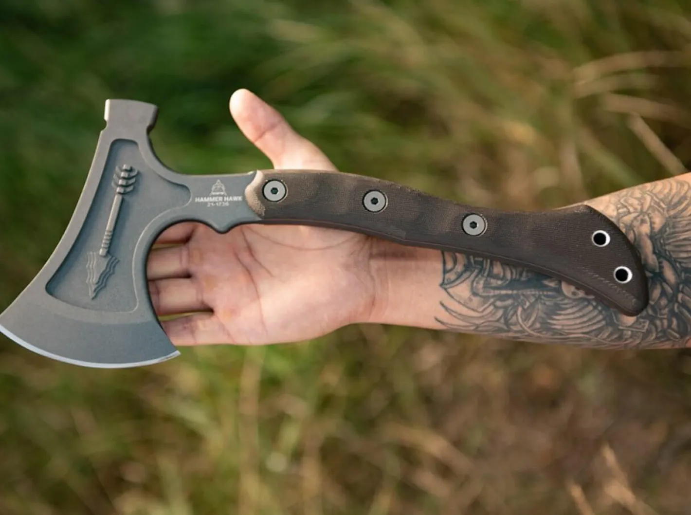 TOPS Knives Hammer Hawk mit Backup-Messer Grau Best