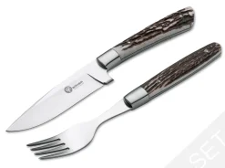 Böker Arbolito Hirschhorn Steakbesteck Set Braun New