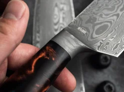 Böker Manufaktur Solingen Interstellar Damast Chefmesser Grau Discount