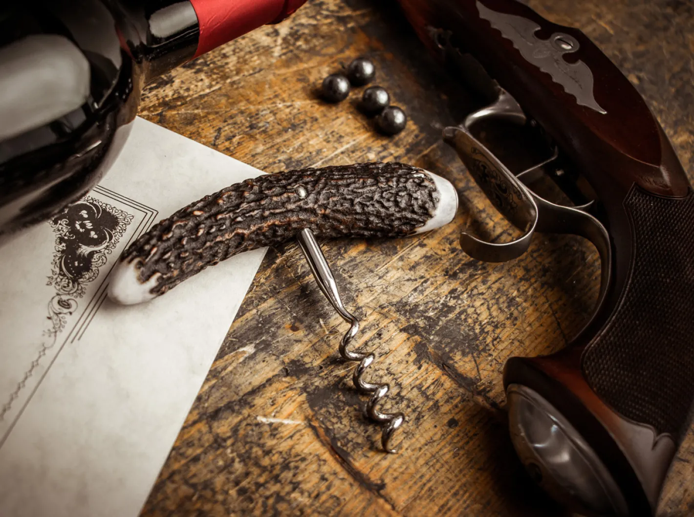 Böker Arbolito Korkenzieher Hirschhorn Braun