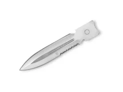 CobraTec Large CTK-1 Blade Dagger 1-Side Serrated Silber