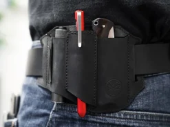 Böker Manufaktur Solingen Lederholster ED-Three Schwarz Discount