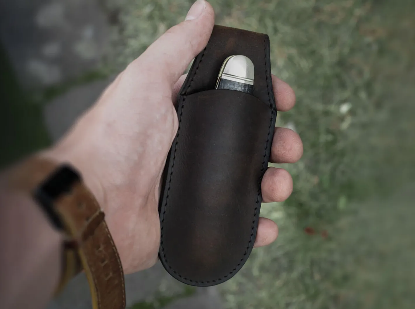 Böker Manufaktur Solingen Magnet-Stecketui Klein Braun Hot