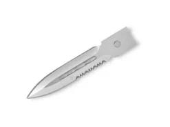 CobraTec Medium FS-3 Blade Dagger 1-Side Serrated Silber Clearance