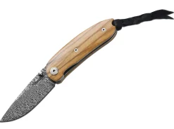 LionSteel Mini Damast Olive Braun Hot
