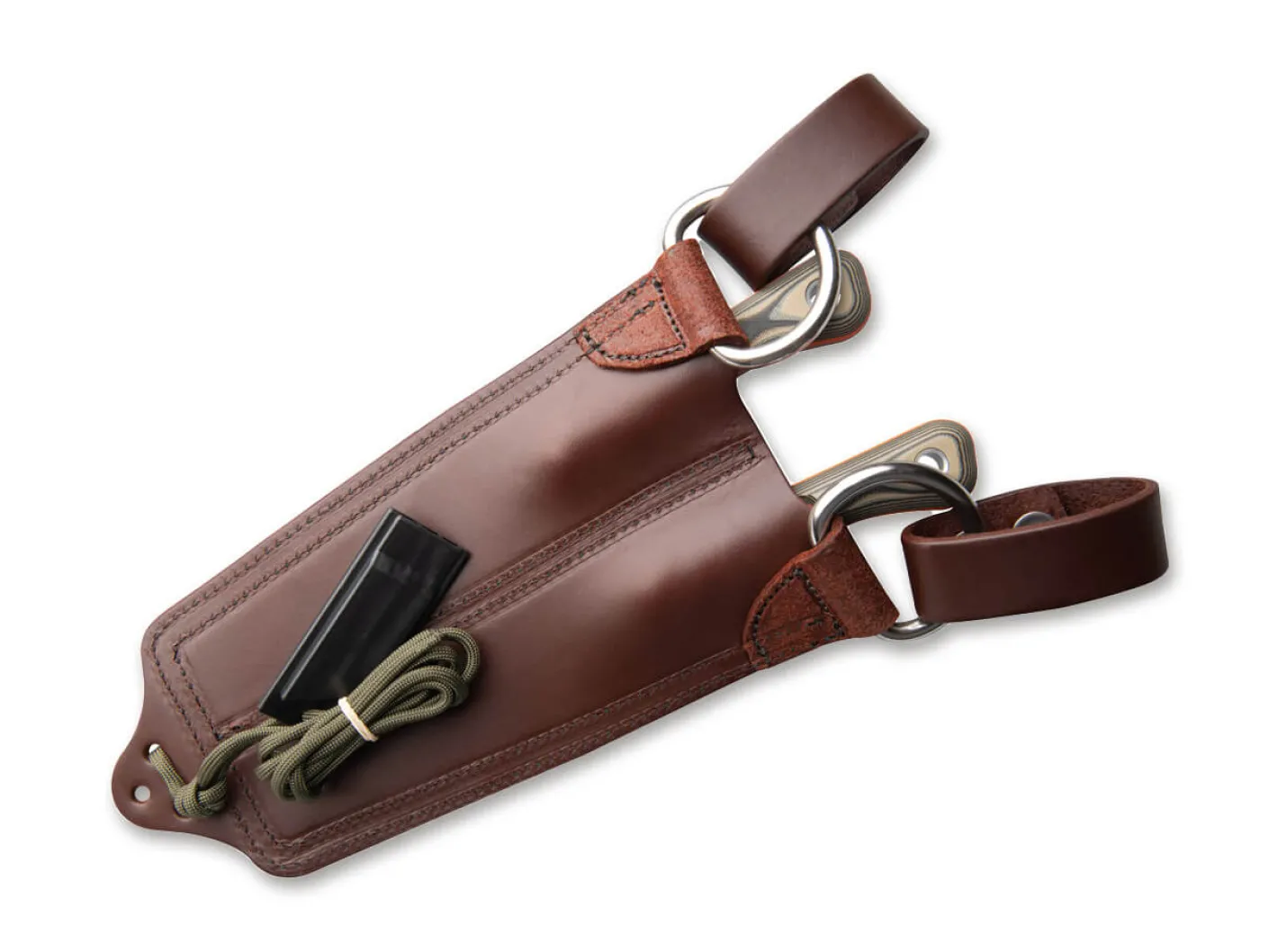 TOPS Knives Muley Combo Leather Sheath Tan Black G10 Mehrfarbig