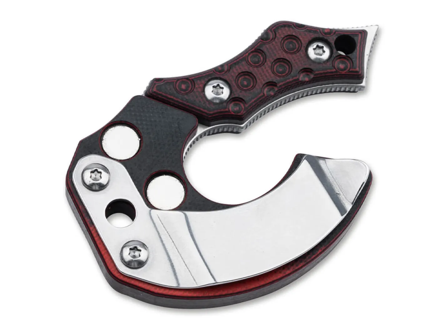 Midgards Messer Nori Nano V2 G10 Red Rot Outlet