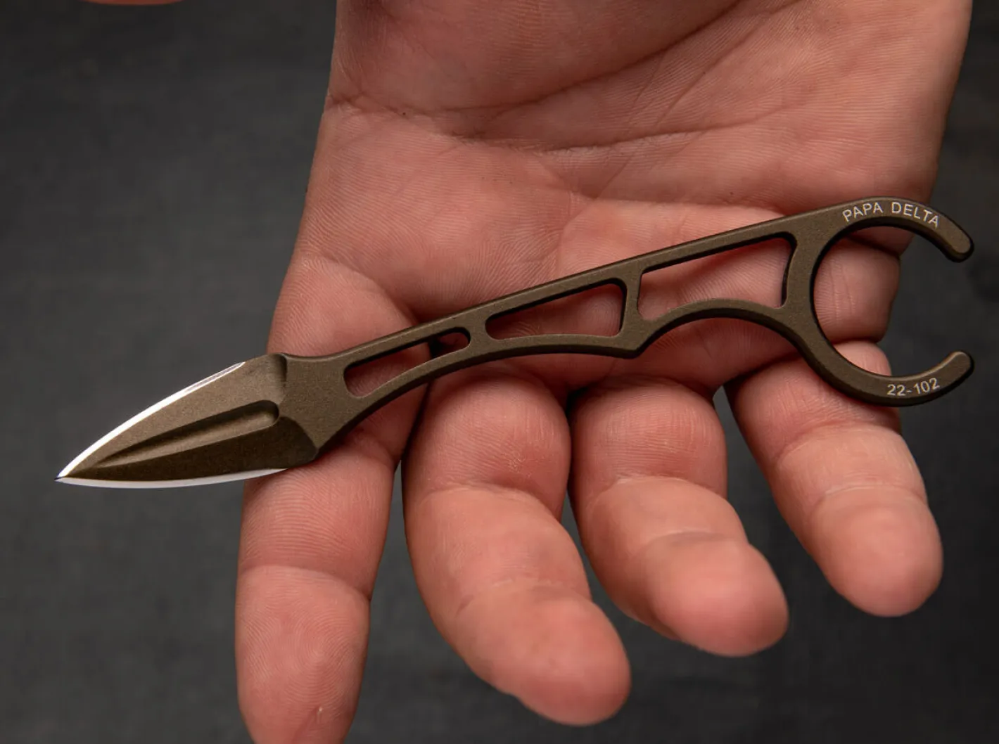 TOPS Knives Papa Delta Bronze Hot