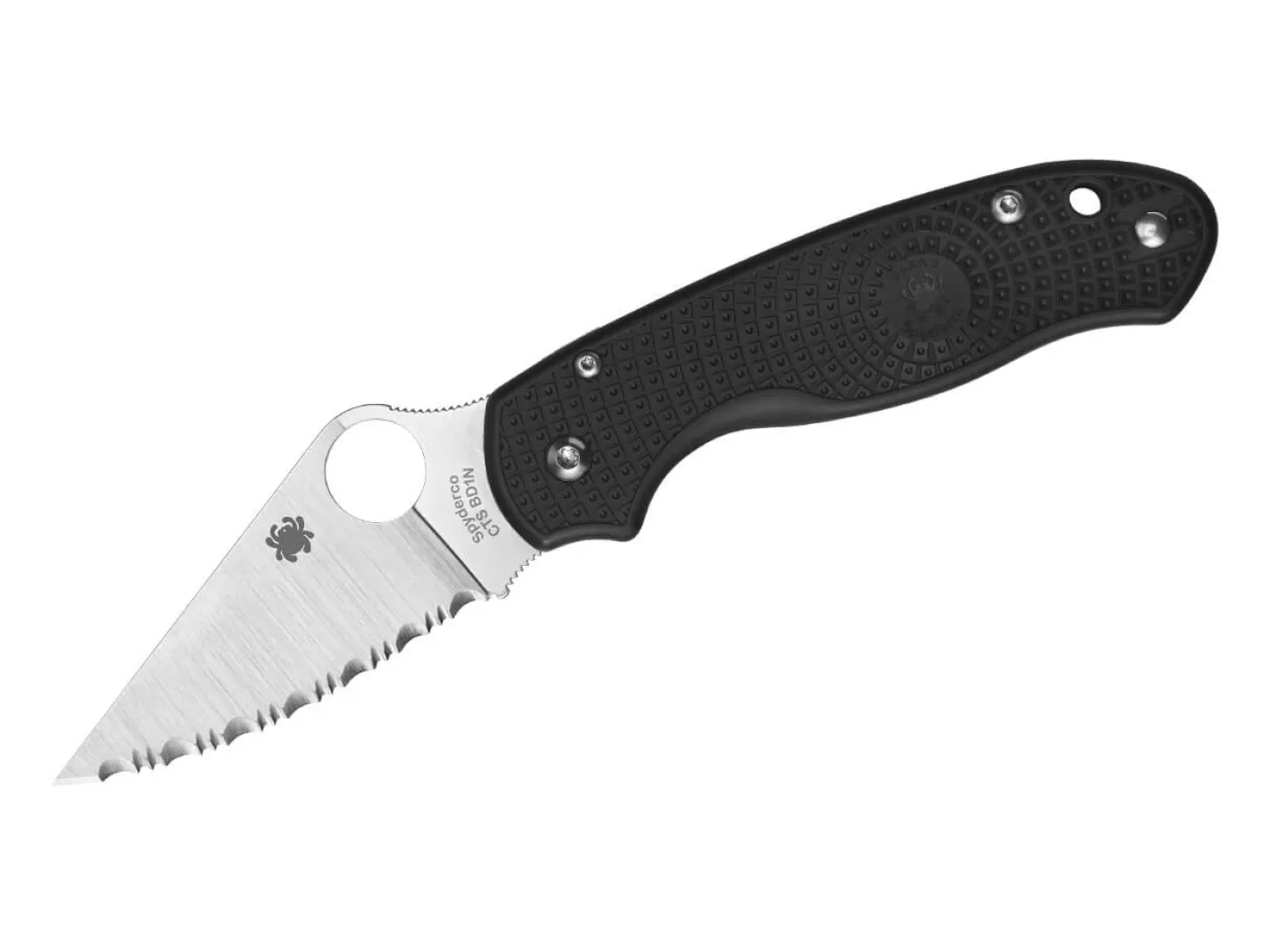 Spyderco Para 3 Lightweight Serrated Schwarz Best