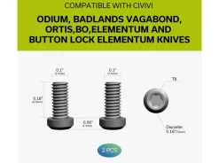 CIVIVI Plain Titanium Clip T001A Silber New