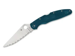 Spyderco Police 4 Lightweight K390 SpyderEdge Blue Blau Best