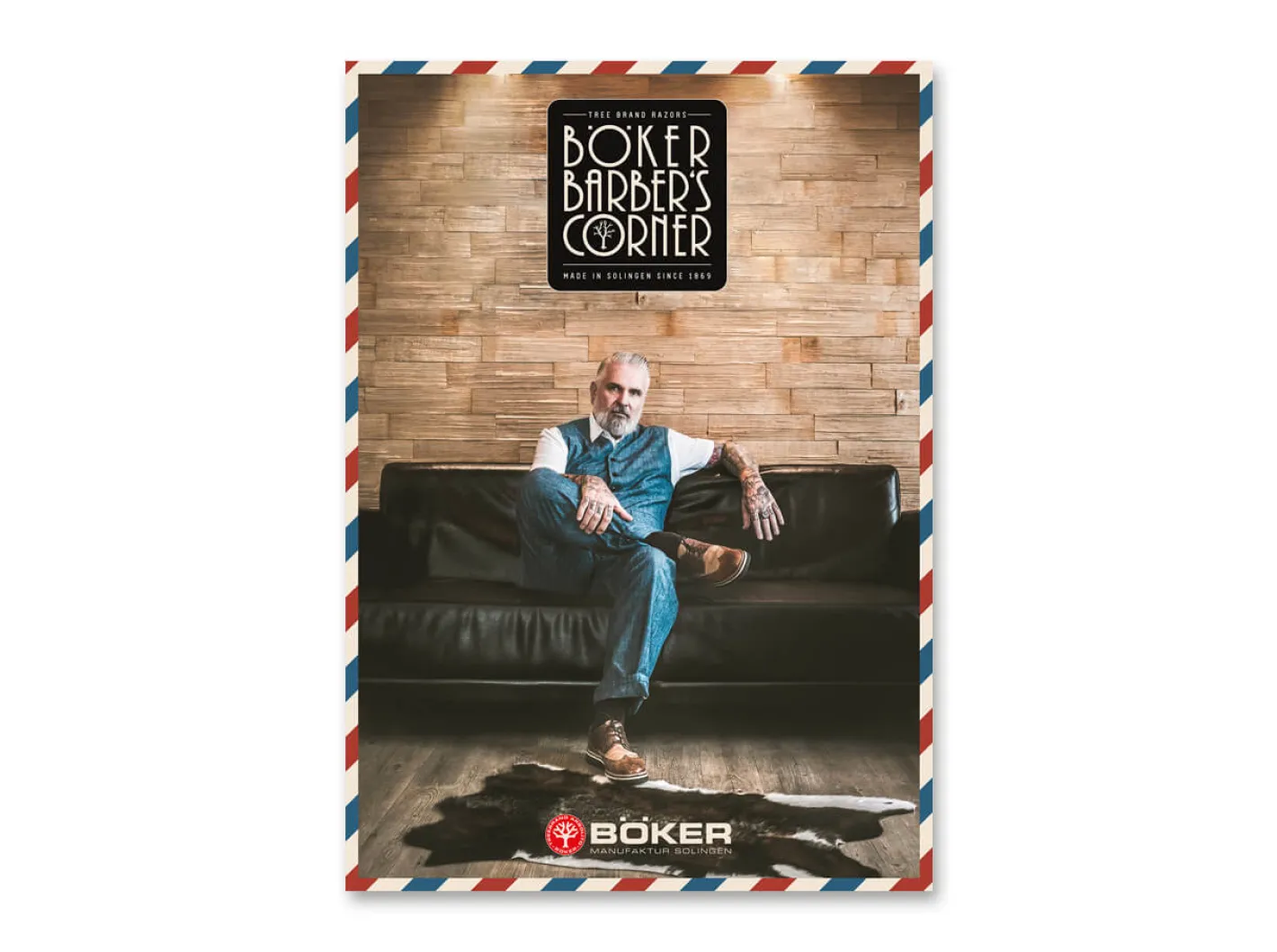 Böker Manufaktur Solingen Poster Böker Barber's Corner III Sale