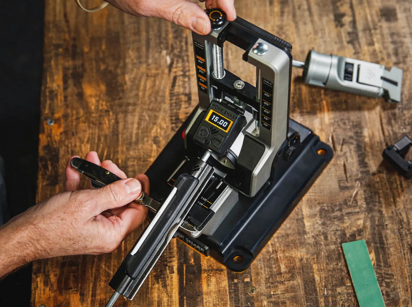 Work Sharp Professional Precision Adjust Knife Sharpener Schwarz Sale