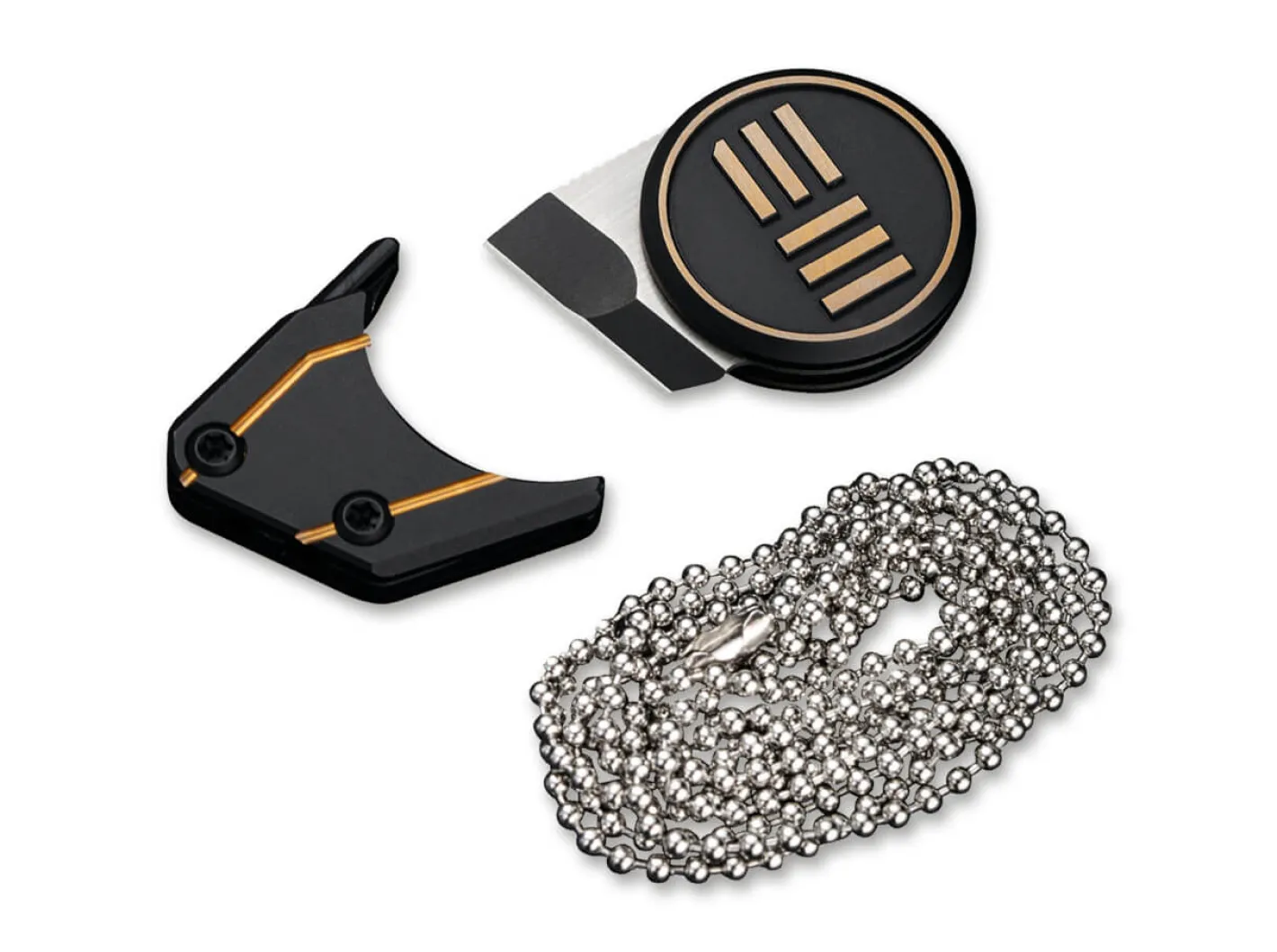 WE Knife Quark Gold Schwarz Sale