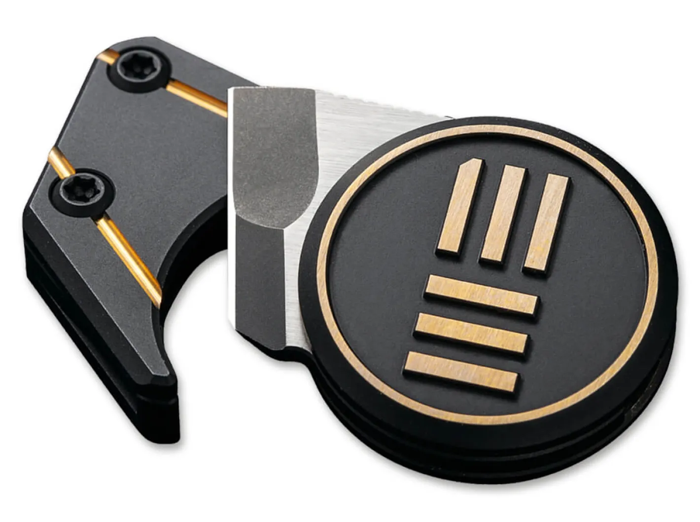 WE Knife Quark Gold Schwarz Sale