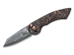 Fox Knives Radius Damascus Space Coral CF LTD Schwarz Clearance