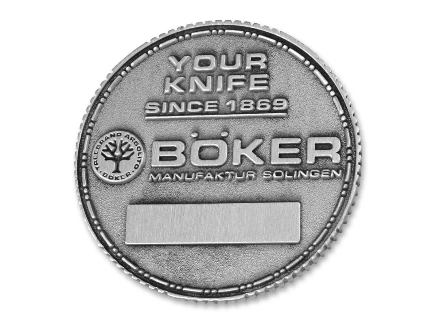 Böker Manufaktur Solingen RBB Challenge Coin Grau Discount