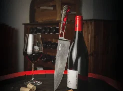 Böker Manufaktur Solingen River Damast Chefmesser Mehrfarbig Hot